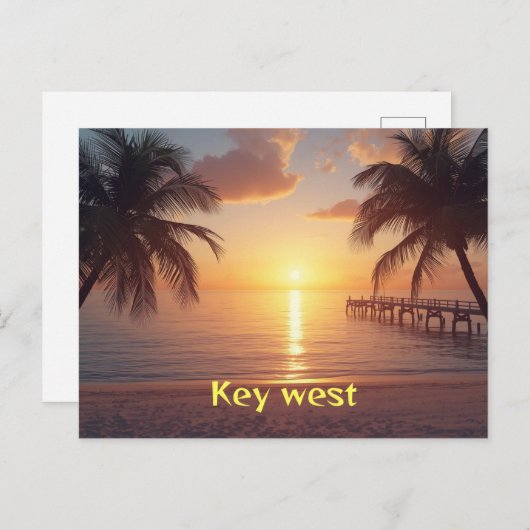 Key west florida ポストカード (正面/裏面)