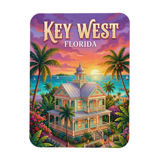 Key West Florida マグネット (縦)