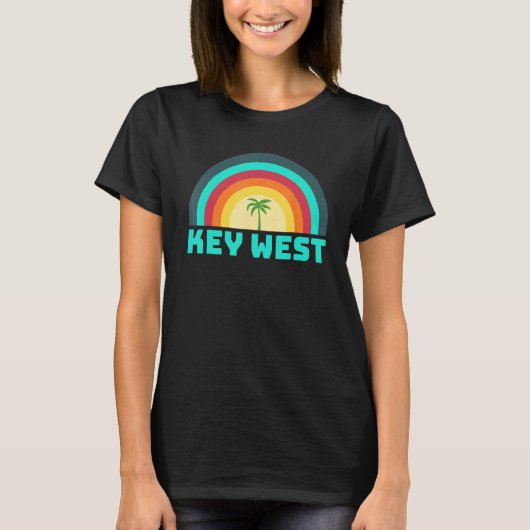 Key West Florida Beach Tropical Family Group Tシャツ (正面)