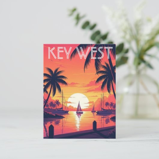 Key West Florida Postcard ポストカード (スタンド正面)