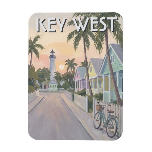 Key West Florida Travel マグネット (縦)