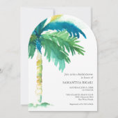 Key West Inspired Tropical Bridal Shower 招待状 (正面)
