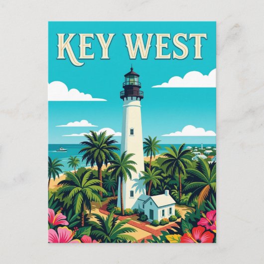 Key West Lighthouse ポストカード (正面)