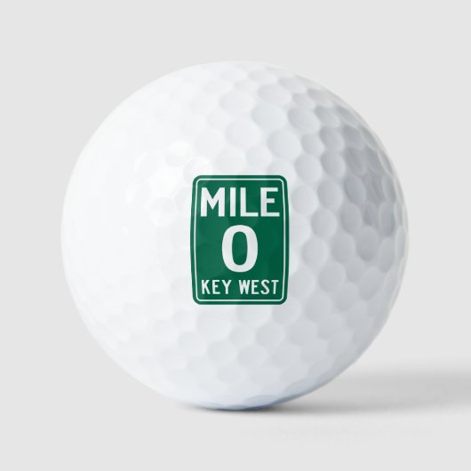 Key West Mile 0, Florida USA ゴルフボール (正面)