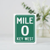 Key West Mile 0, Florida USA ポストカード (スタンド正面)