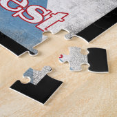 Key West Vintage Scuba Diving Mask ジグソーパズル (側面)