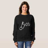 Key yoto Key youto Kyoto Unique Pun Wordplay スウェットシャツ (正面フル)