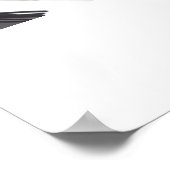 keyboard Cat Drawing Poster ポスター (角)