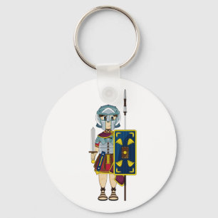 Keychainかわいいローマの剣闘士 キーホルダー