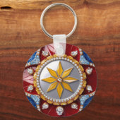 Keychainとコロンビアカラーデザイン キーホルダー (裏面)