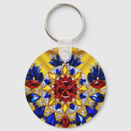 Keychainとルーマニアの色デザイン キーホルダー