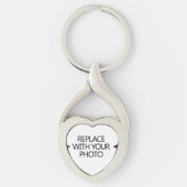 Keychainのあなた自身のハートを作って下さい キーホルダー (正面)