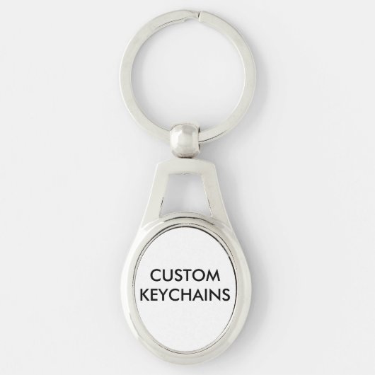 Keychainのカスタムでパーソナライズな空白のなテンプレート キーホルダー (正面)