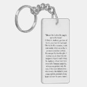 Keychainのセントアンソニーの祈りの言葉そしてイメージ キーホルダー (正面左)