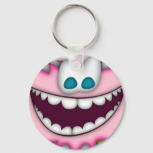 Keychainのユーモアのあるなピンク、曖昧な漫画の創造物 キーホルダー