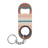 Keychainの南西シェブロンのジグザグ形の栓抜き キーホルダー栓抜き (正面)