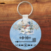 KeyChainの「外部のコールド」をスキャン キーホルダー (正面)