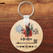 KeyChainをスキャンする、「雪を降らせる」 キーホルダー (正面)