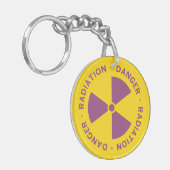 Keychainを警告する放射 キーホルダー (正面左)