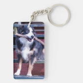 Keychainオーストラリアの羊飼い キーホルダー (裏面)