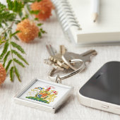 Keychainスコットランドの紋章付き外衣 キーホルダー (側面)