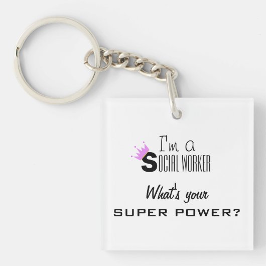 Keychainソーシャルワーカー キーホルダー (正面)