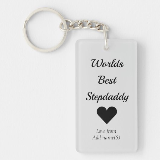 KeyChainパーソナライズされた最高の Stepdy キーホルダー (正面)
