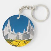 (Keychain両面の)サンディエゴの寺院を一周して下さい キーホルダー (裏面)