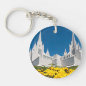 (Keychain両面の)サンディエゴの寺院を一周して下さい キーホルダー (正面)