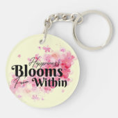Keychain内からのHappiness開花 キーホルダー (裏面)