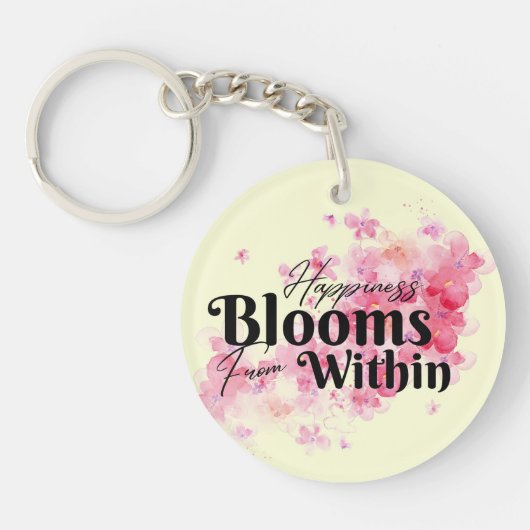 Keychain内からのHappiness開花 キーホルダー (正面)