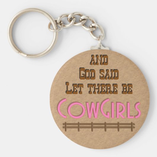 KeyChain女性のカーボーイ キーホルダー (正面)