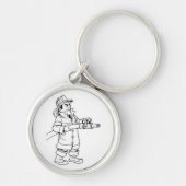 Keychain消防士 キーホルダー (正面)