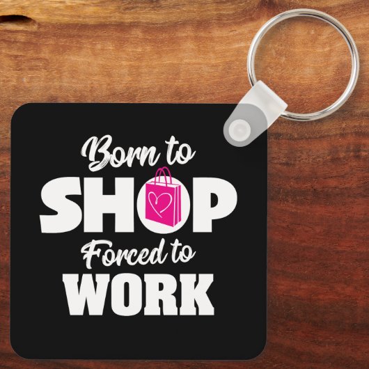 Keychain生まれの使用を強制された購入 キーホルダー (裏面)