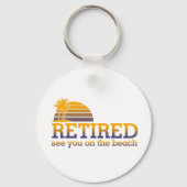 Keychain退職したのビーチ キーホルダー (裏面)