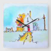 Keychain スクエア壁時計 (正面)