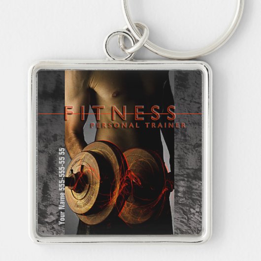Keychain -フィットネス キーホルダー (正面)