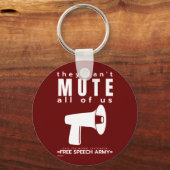 keychain "ミュートできない…" キーホルダー (正面)