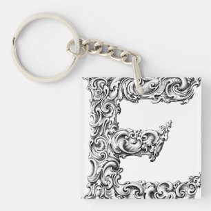 keychain (文字E) キーホルダー