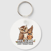 Keychain ：私のパパ私の古い私（白） キーホルダー (裏面)