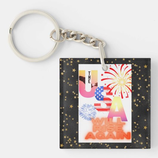 KeyChain「米国が再び上昇」 キーホルダー (正面)