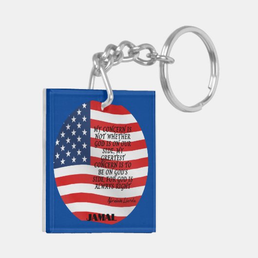 KeyChain「米国が再び上昇」 キーホルダー (裏面左)