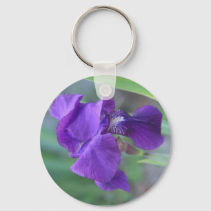 Keychain、"紫色のアイリス" キーホルダー
