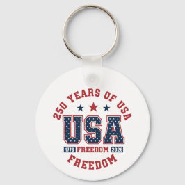 Keychain-America Patriotic 250th Anniversary キーホルダー
