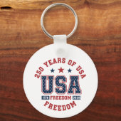 Keychain-America Patriotic 250th Anniversary キーホルダー (裏面)