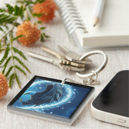 Keychain Bald Eagle Heart - Romantic Matching Soul キーホルダー