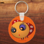 Keychain_Blue-eyes ladybug_Keychain_Chain_Zstalar キーホルダー (正面)