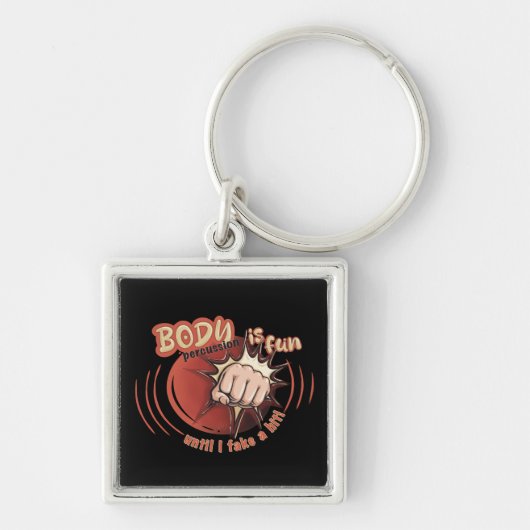 Keychain bodypercussion is fun キーホルダー (正面)