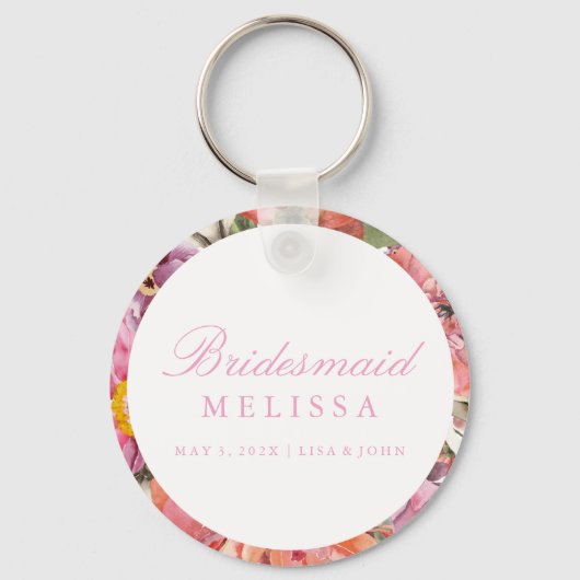 Keychain Bridesmaid -フローラ キーホルダー (正面)