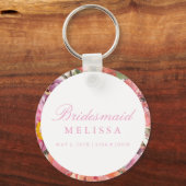 Keychain Bridesmaid -フローラ キーホルダー (正面)